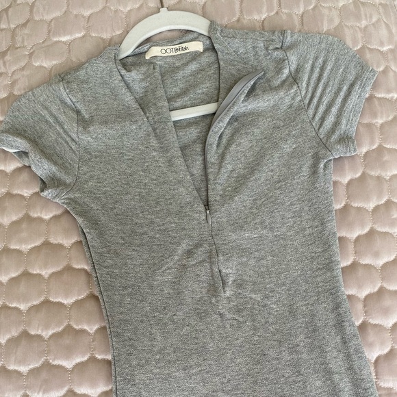 Gray BodyCon Dress - Picture 2 of 4